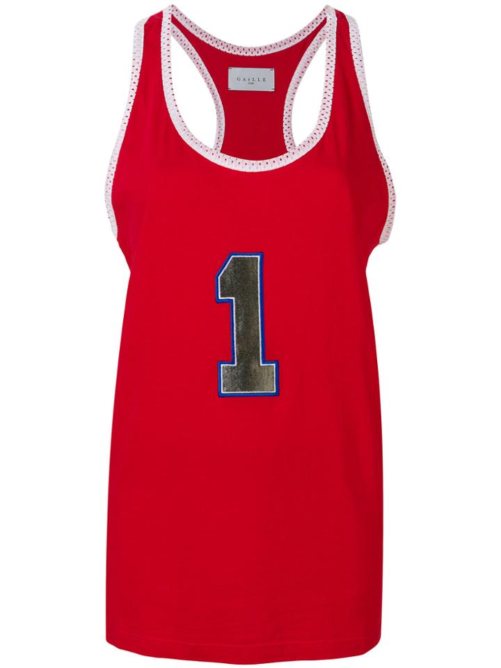 Gaelle Bonheur Printed Tank Top - Red