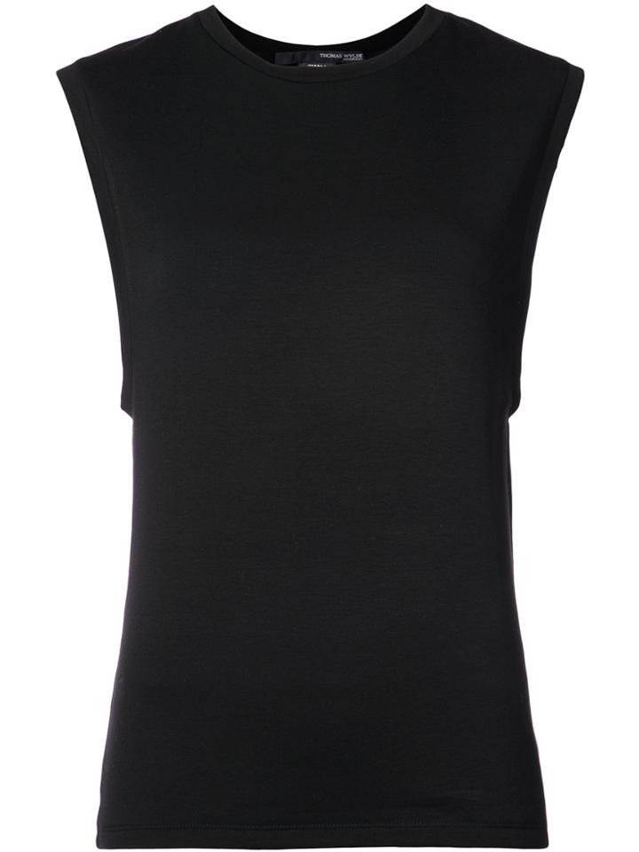 Thomas Wylde Skinny Fit Tank Top - Black