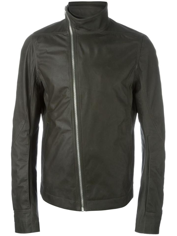 Rick Owens Funnel Neck Jacket - Grey