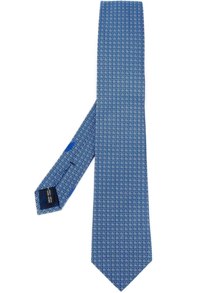 Salvatore Ferragamo Gancini Embroidered Tie