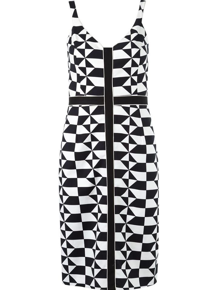 Reinaldo Lourenço Geometric Print Dress