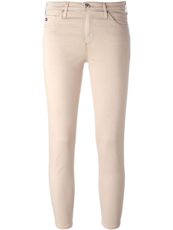 Ag Jeans Cropped Skinny Jeans, Women's, Size: 30, Nude/neutrals, Cotton/modal/polyester/polyurethane