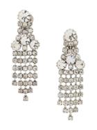 Susan Caplan Vintage 1960s Weiss Clip-on Earrings - Silver