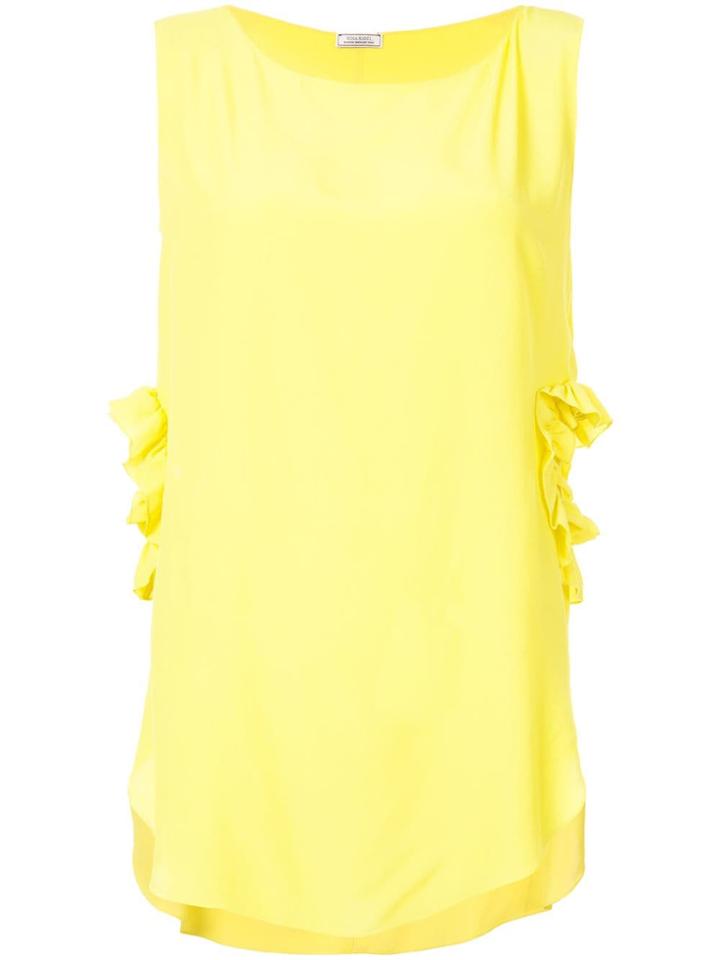 Nina Ricci Ruched Side Detail Top - Yellow