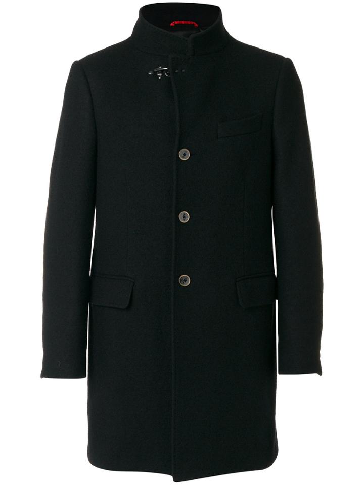 Fay High-neck Coat - Black