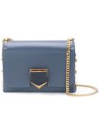 Jimmy Choo - Lockett Gold Stud Handbag - Women - Calf Leather - One Size, Blue, Calf Leather