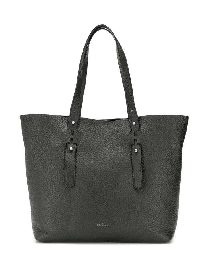 Hogan Textured Shoulder Bag - Black