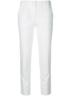 Emporio Armani Straight-leg Cropped Trousers - White