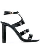 Salvatore Ferragamo High Strappy Sandals - Black