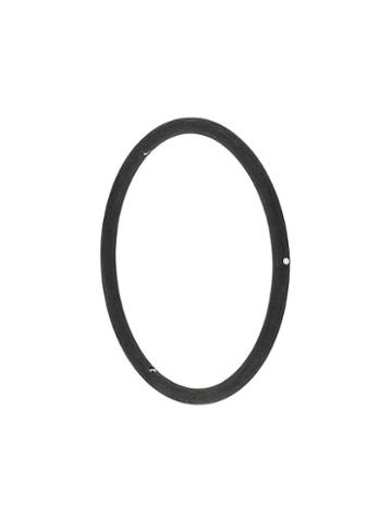 Andre Ribeiro Rubber And Three Round Diamonds Bracelet, Adult Unisex, Black