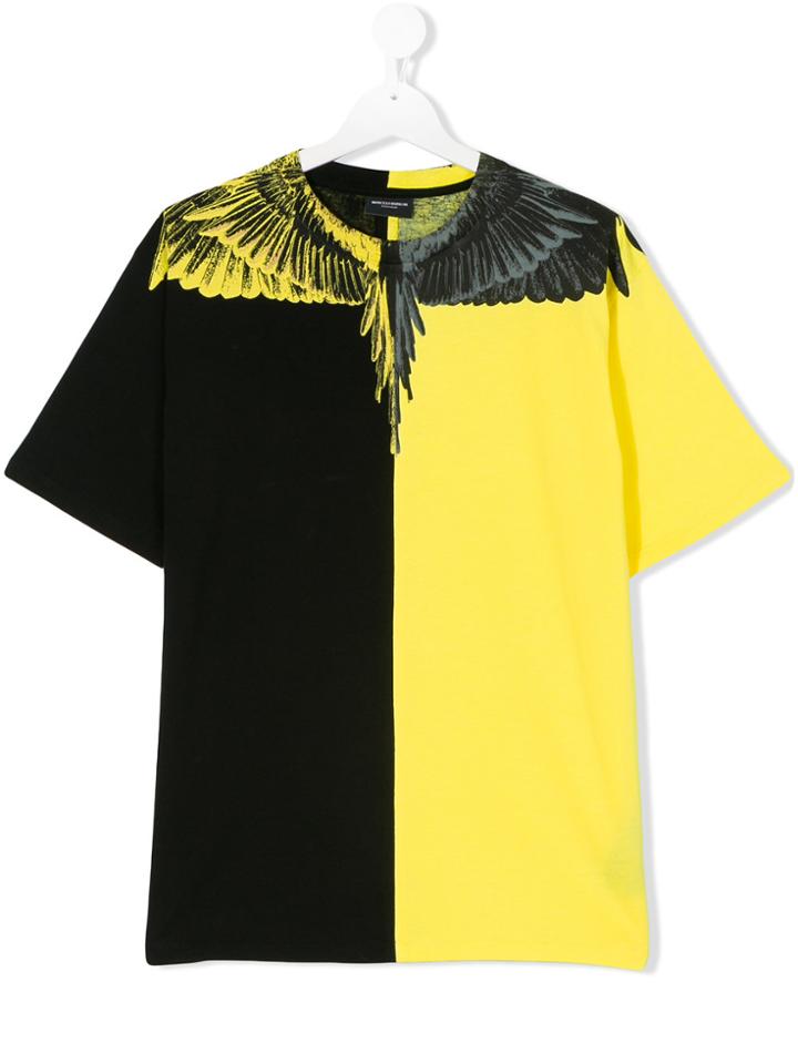 Marcelo Burlon County Of Milan Kids Wings Print T-shirt - Black