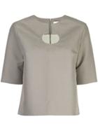 Partow Cut Out Detail Blouse - Green