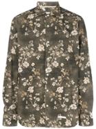 Tintoria Mattei Floral Long-sleeve Shirt - Brown