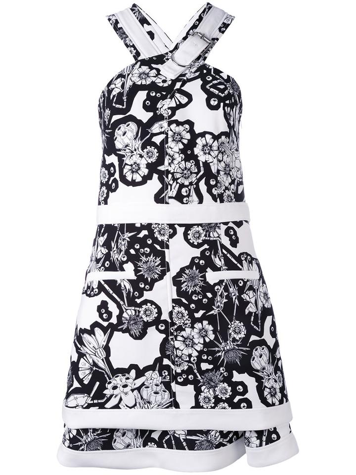Carven - Halter Dress - Women - Silk/polyester/acetate - 36, White, Silk/polyester/acetate