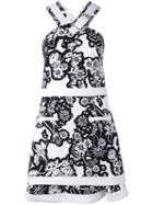 Carven - Halter Dress - Women - Silk/polyester/acetate - 36, White, Silk/polyester/acetate