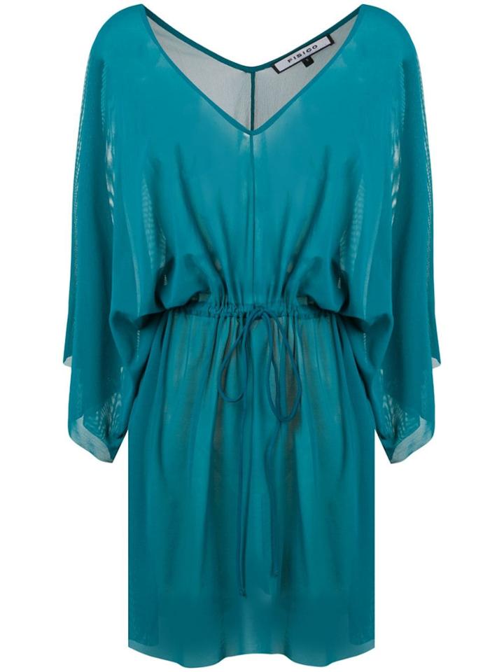 Fisico Drawstring Waist Dress - Blue