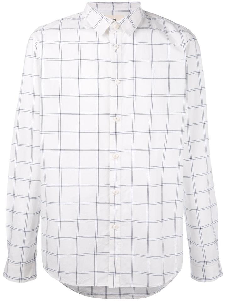 Folk - Storm Check Shirt - Men - Cotton - 3, White, Cotton