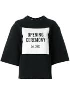Opening Ceremony Logo Print Sweatshirt, Women's, Size: Small, Black, Cotton/spandex/elastane