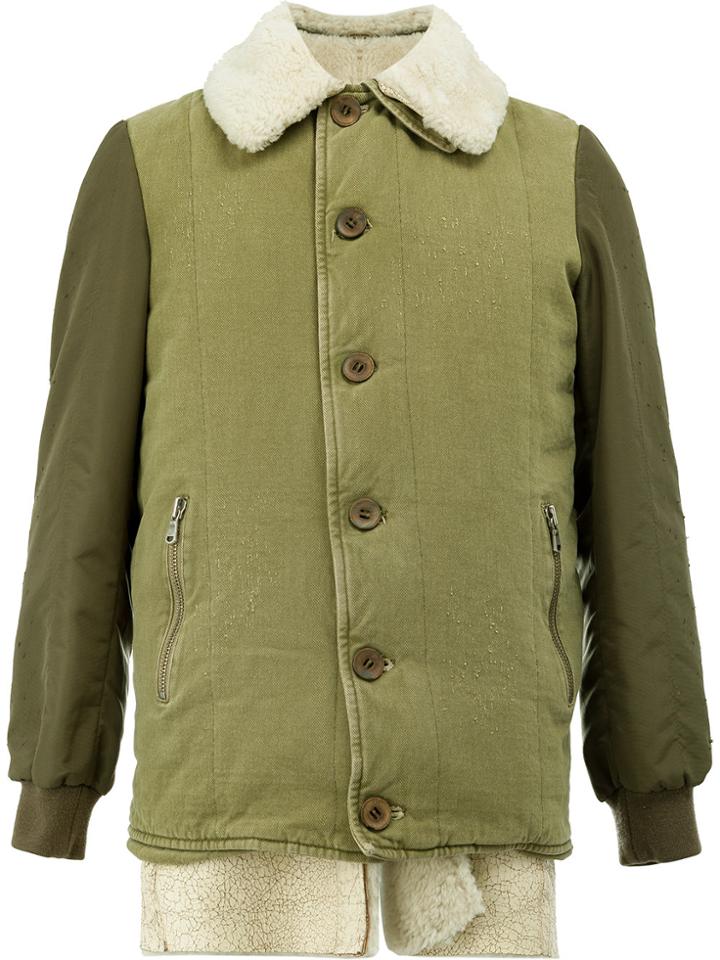 Giorgio Brato Shearling Button Jacket - Green