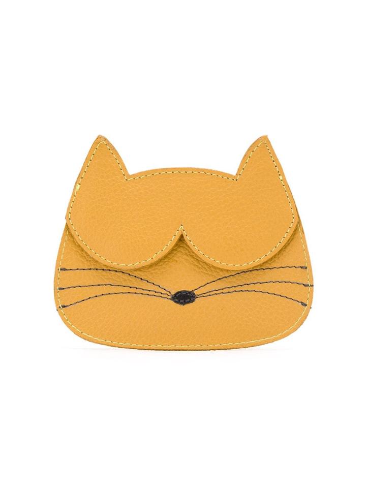 Sarah Chofakian Cat Cardholder - Yellow