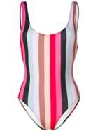 Solid & Striped Stripe Fitted Swimsuit - Multicolour