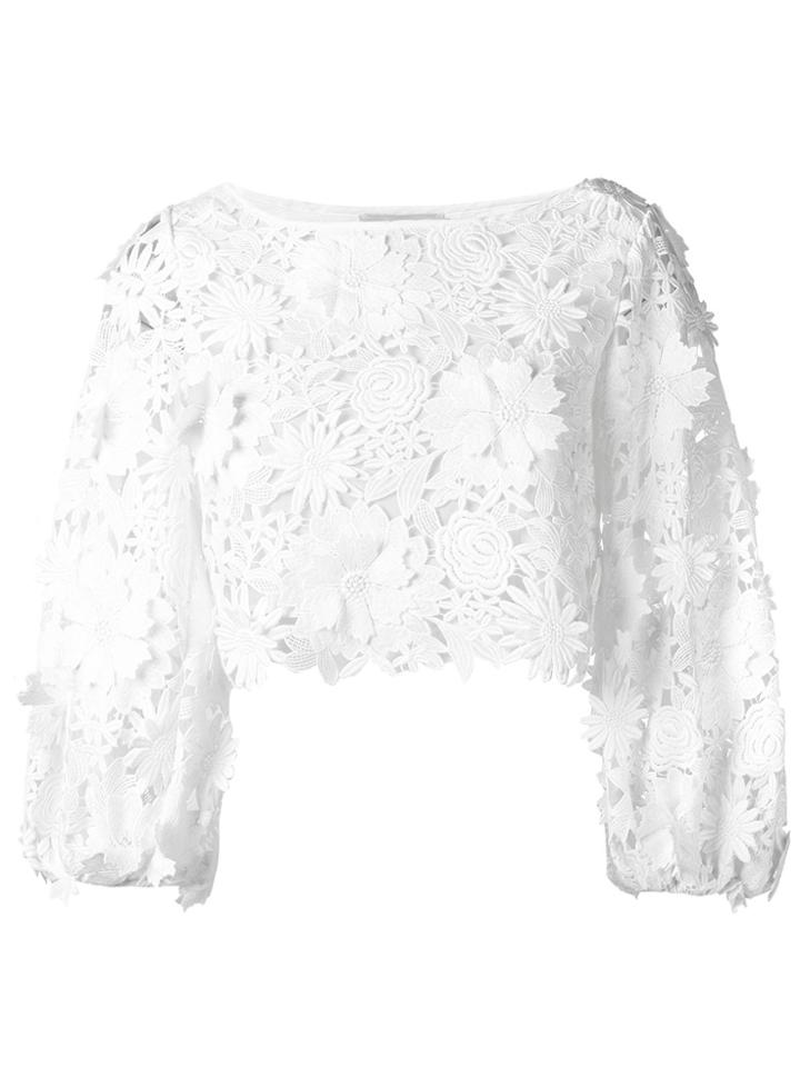 Milly Embroidered Blouse - White