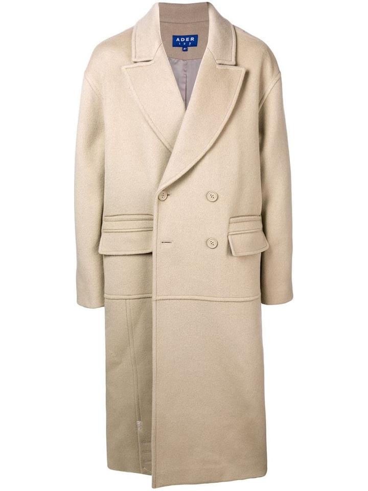 Ader Error Oversized Double Breasted Coat - Neutrals
