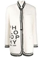 Philosophy Di Lorenzo Serafini Logo Print Coat - White