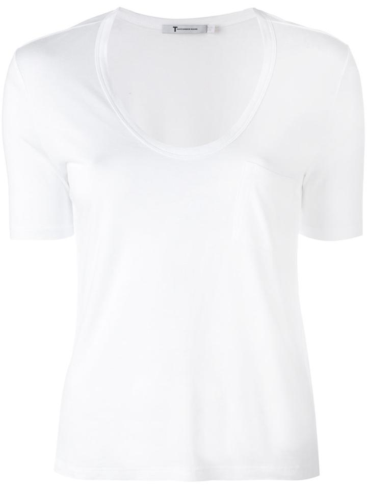 T By Alexander Wang Classic T-shirt, Women's, Size: Small, White, Viscose
