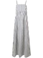 Semicouture Striped Maxi Dress - Blue