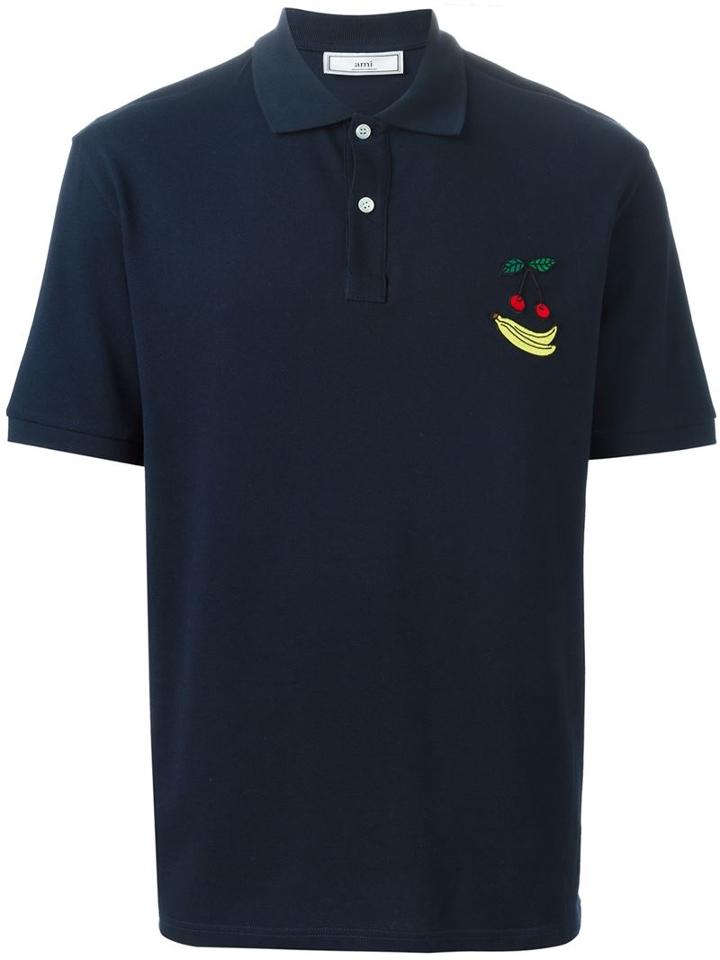 Ami Alexandre Mattiussi Fruit Patch Polo Shirt