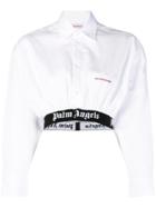 Palm Angels Waist Fitted Shirt - White