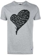 Vivienne Westwood Quote Heart Print T-shirt - Grey