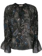 Zadig & Voltaire Talisa Print Tunique Blouse - Black