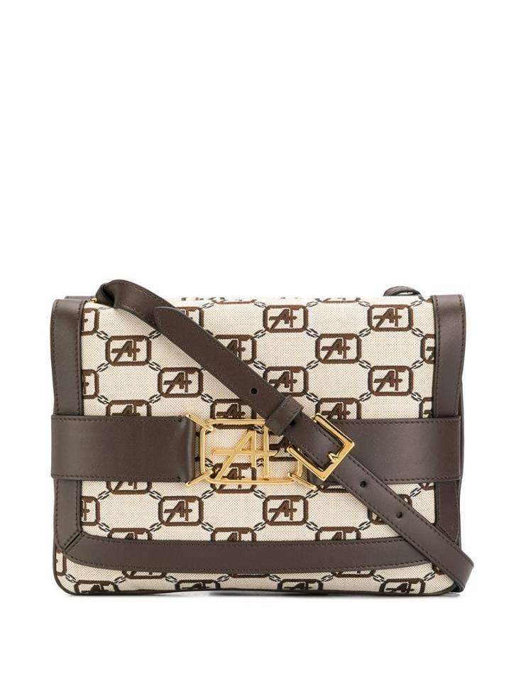 Alberta Ferretti Logo Plaque Cross-body Bag - Neutrals