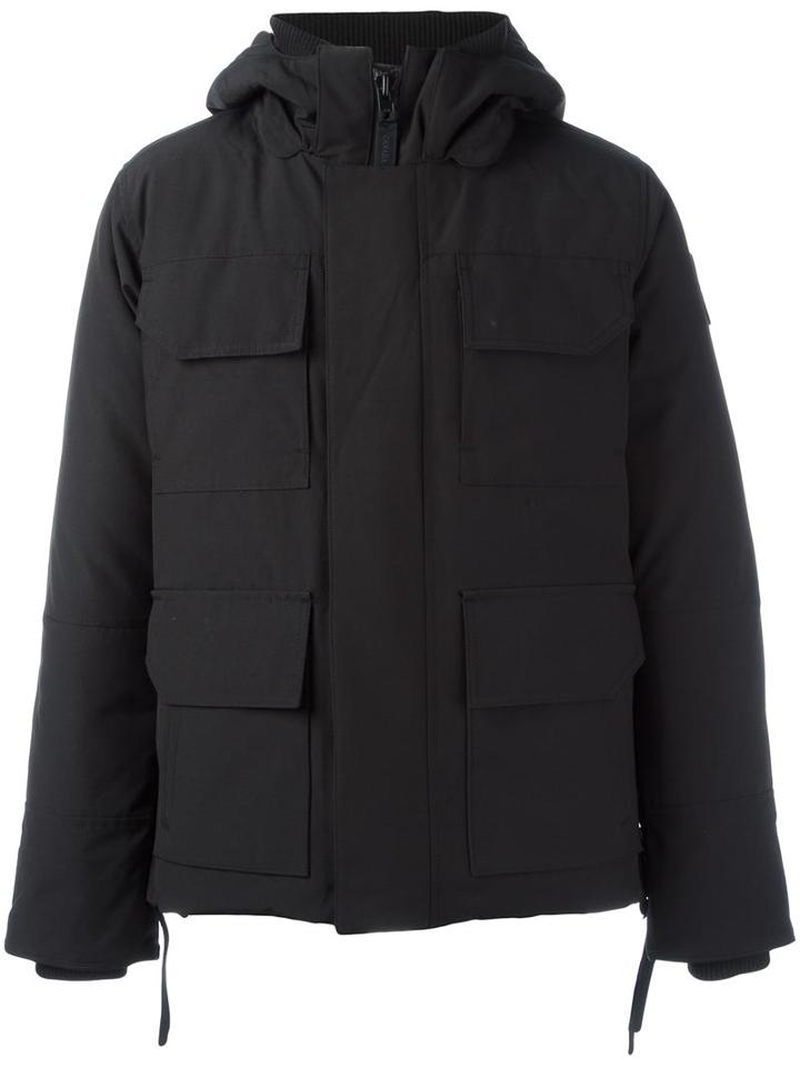 Canada Goose Zip Up Padded Coat, Men's, Size: Xl, Black, Polyester/cotton/feather Down