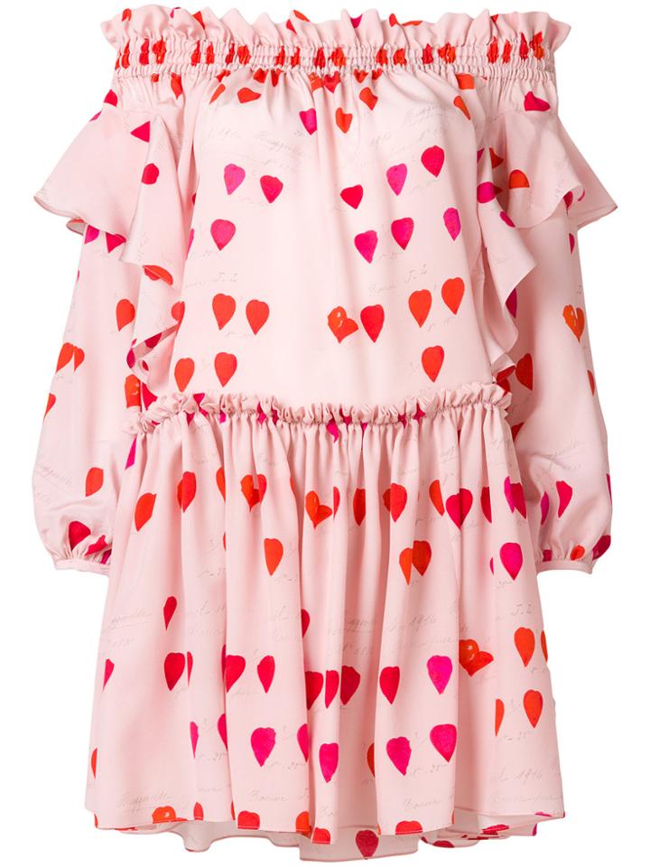 Alexander Mcqueen Petal Print Dress - Pink & Purple