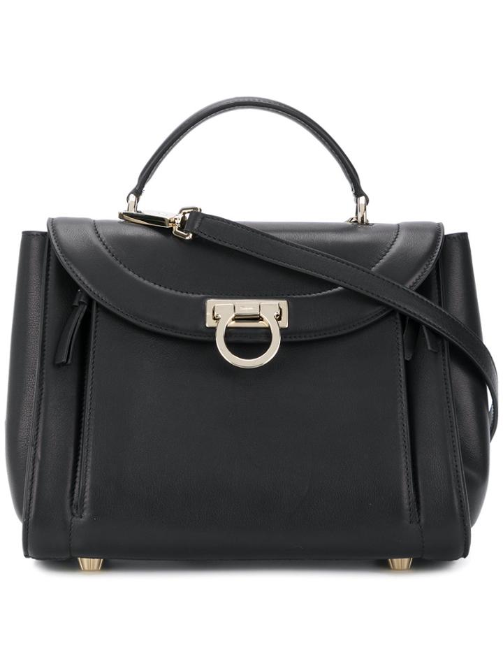 Salvatore Ferragamo Sofia Small Tote Bag - Black