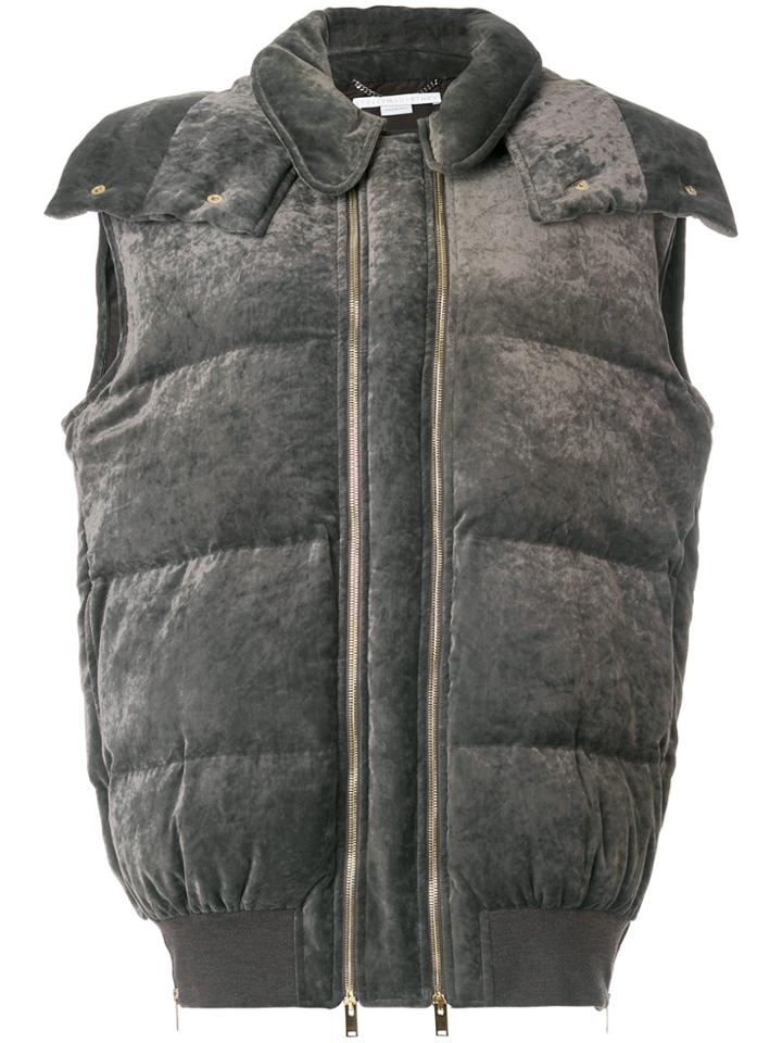 Stella Mccartney Velvet Gilet - Grey
