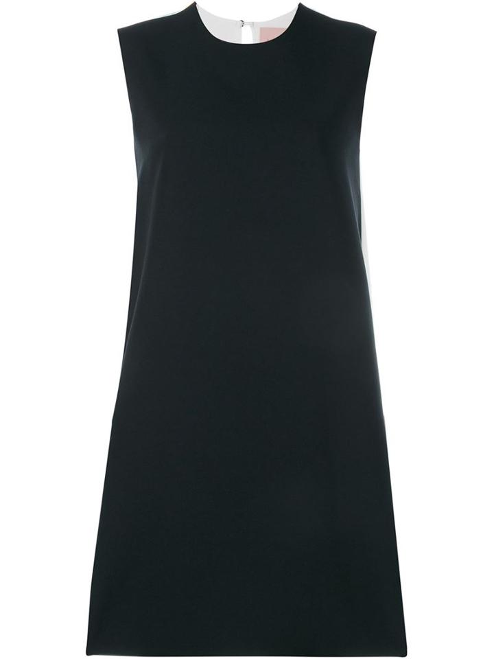 Roksanda Fuji Sleeveless Pleated Dress, Women's, Size: 10, Black, Viscose/polyester/spandex/elastane