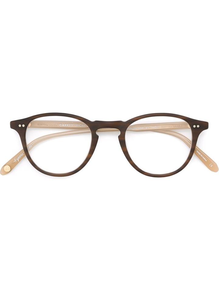 Garrett Leight - 'hampton' Optical Glasses - Unisex - Acetate - 46, Nude/neutrals, Acetate