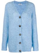 Ganni Classic Long-sleeve Cardigan - Blue
