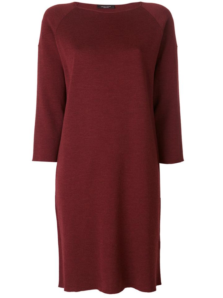 Roberto Collina Midi Sweater Dress - Pink & Purple