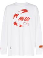 Heron Preston Chinese Heron Print Relaxed Fit Long-sleeved T-shirt -