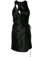 Alexander Wang Fitted Dress, Women's, Size: 4, Black, Acetate/viscose/virgin Wool/polyester