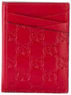 Gucci Gucci Signature Card Case - Red