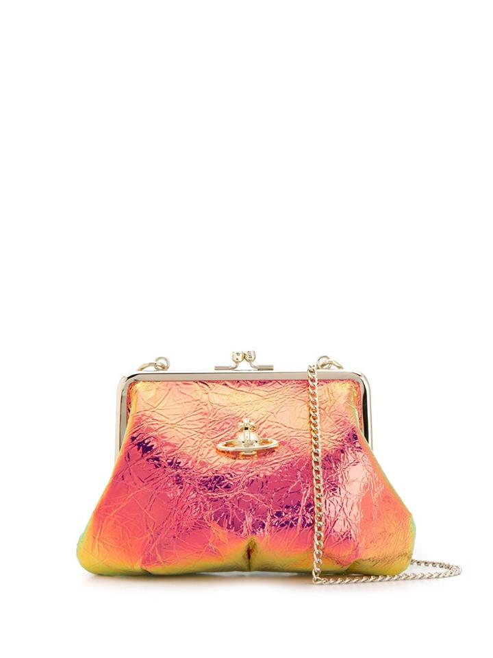 Vivienne Westwood Iridescent Cross Body Bag - Gold