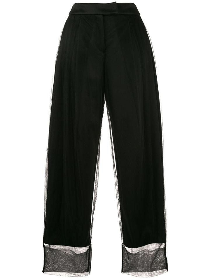 Emporio Armani Tulle Trousers - 0999 Nero