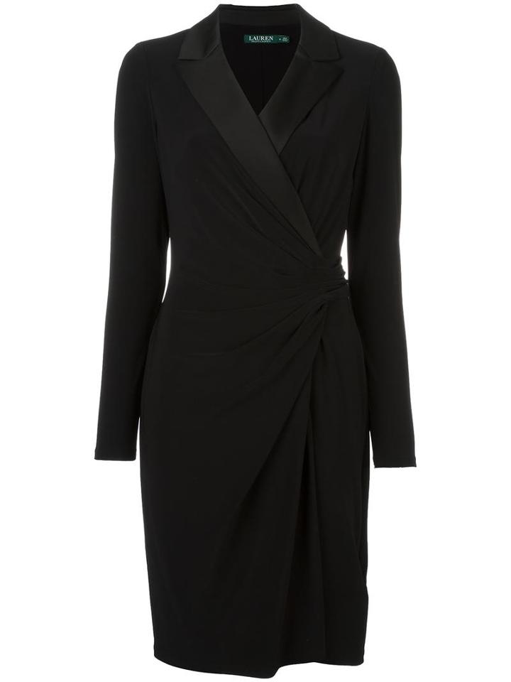 Lauren Ralph Lauren 'jacob' Office Dress, Women's, Size: 12, Black, Polyester/spandex/elastane