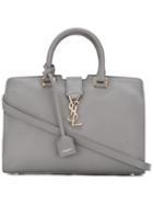 Saint Laurent Cabas Bag, Women's, Grey, Calf Leather